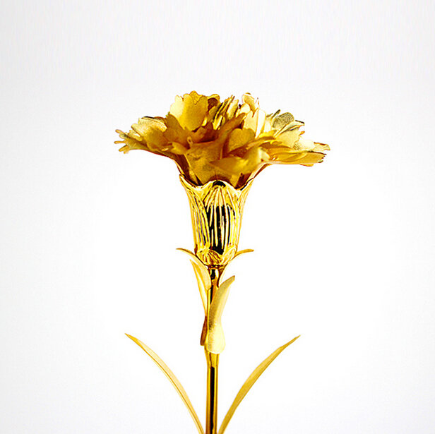 24k千足金金箔康乃馨母亲节教师节礼物金箔康乃馨